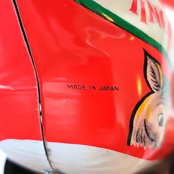 Vintage Wind Up Yuletide Santa Claus w/Reindeer Copter Made in Japan Works - Picture 12 of 13